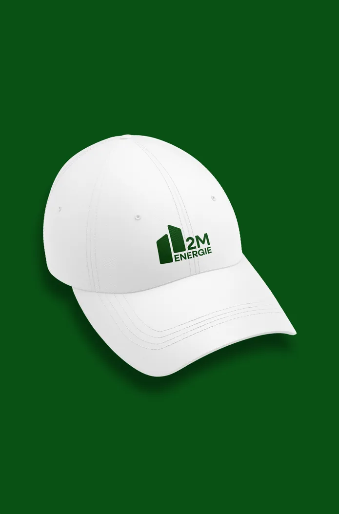 Casquette au logo 2M Energie