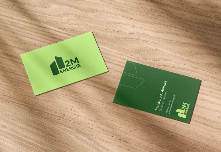 Cartes de visite 2M Energie