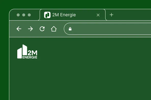 Onglet de navigateur avec le favicon 2M Energie