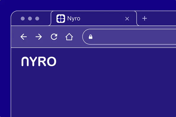 Onglet de navigateur avec le favicon NYRO